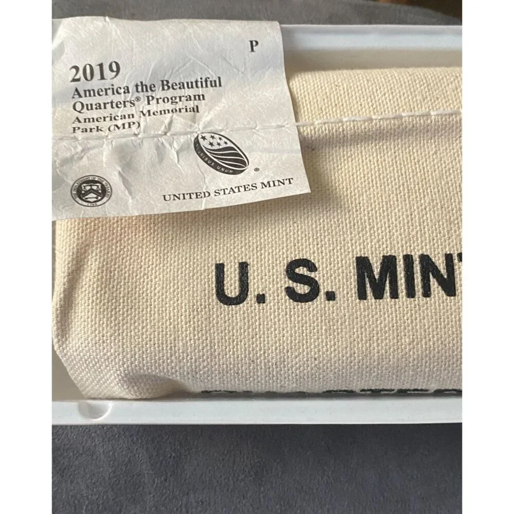 2019 U.S. Mint Quarters $25.00 Bag - America The Beautiful American Memorial Par - Picture 4 of 9